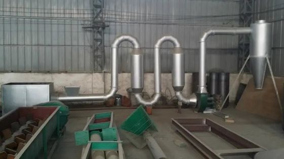 Talaş Darbe Tüpü Nişasta Pirinç Kurutma Ekipmanları 220V-450V Un Kurutma Makinesi