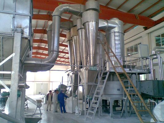 Yüksek Nemli Karbon Beyazı / Oksit İçin Gıda Sınıfı Pnömatik Flaş Kurutma Makinesi