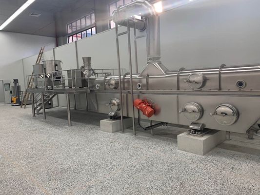 Enerji tasarrufu gösteren PLC kontrol sistemi ve 100-1000 kg/s kapasiteli sıvılaştırılmış yatak kurutma makinesi